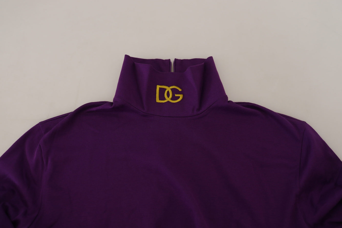 Purple Cotton Turtle Neck Pullover Sweater