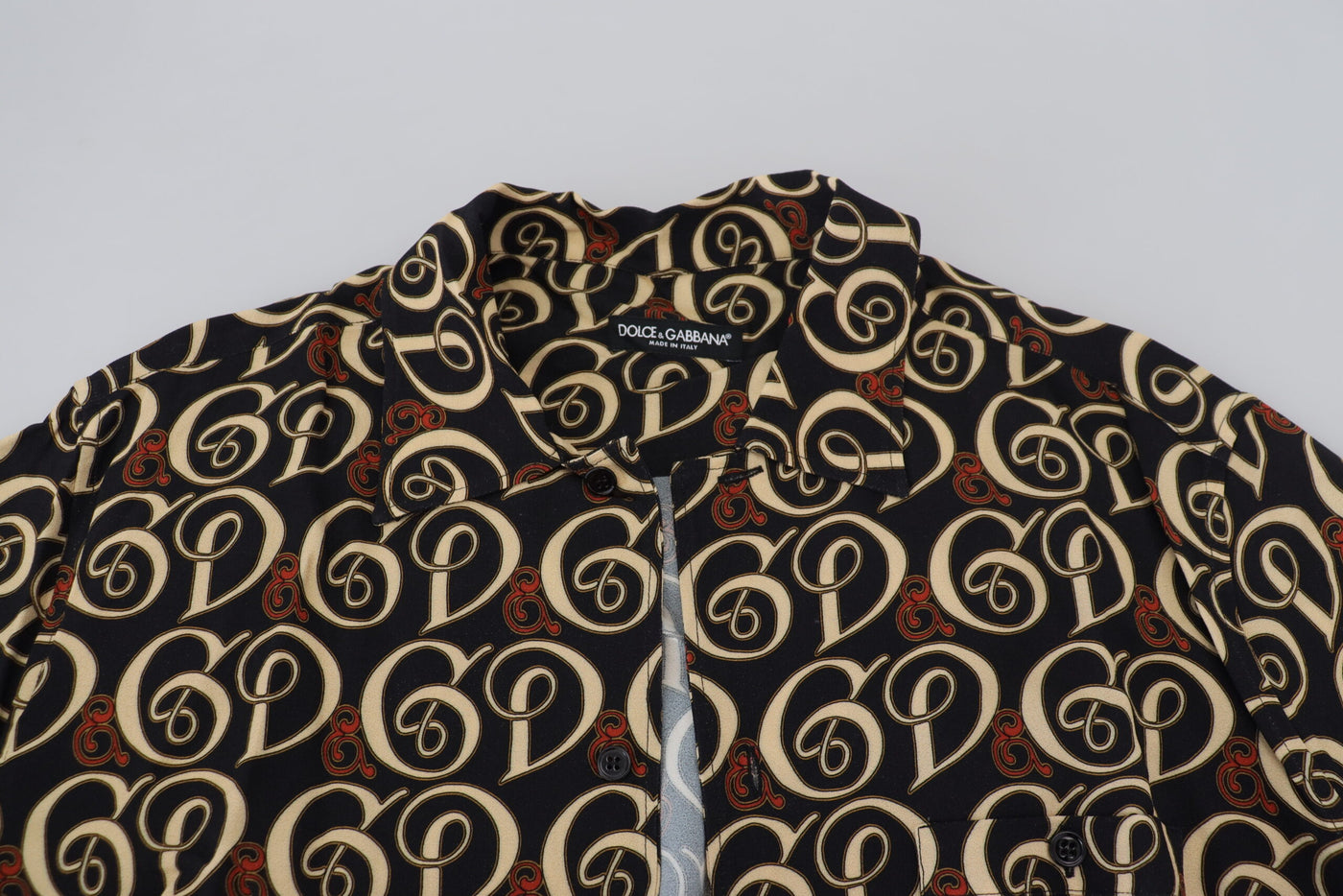 Multicolor Logo Print Button Front Shirt