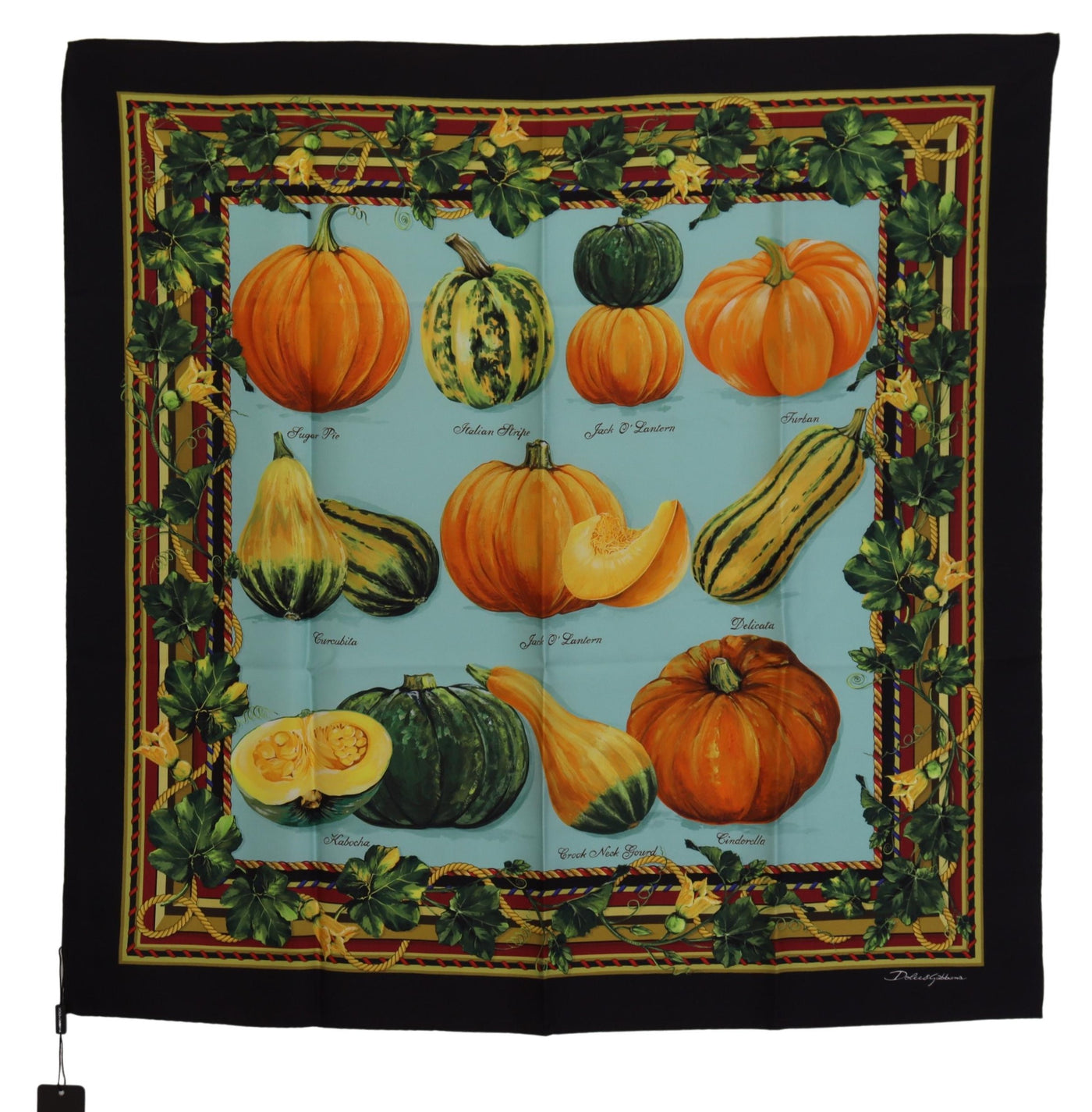 Multicolor Pumpkin Silk Shawl Wrap Scarf