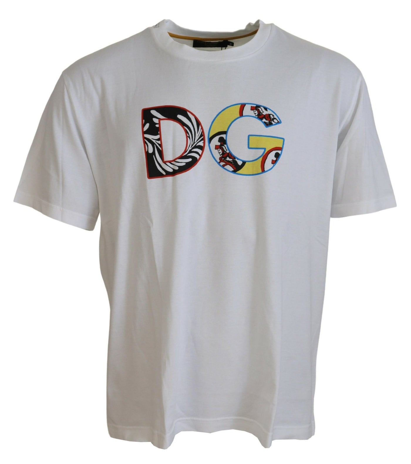 White Carretto Cotton Short Sleeve T-shirt