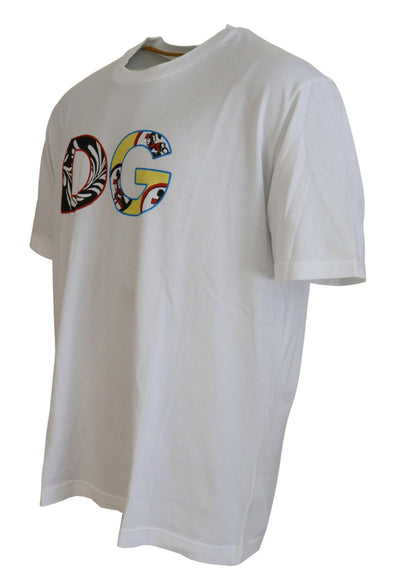 White Carretto Cotton Short Sleeve T-shirt