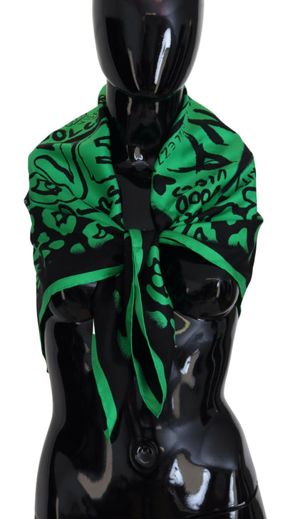 Green Amore Scarf Neck Warm Shawl Scarf