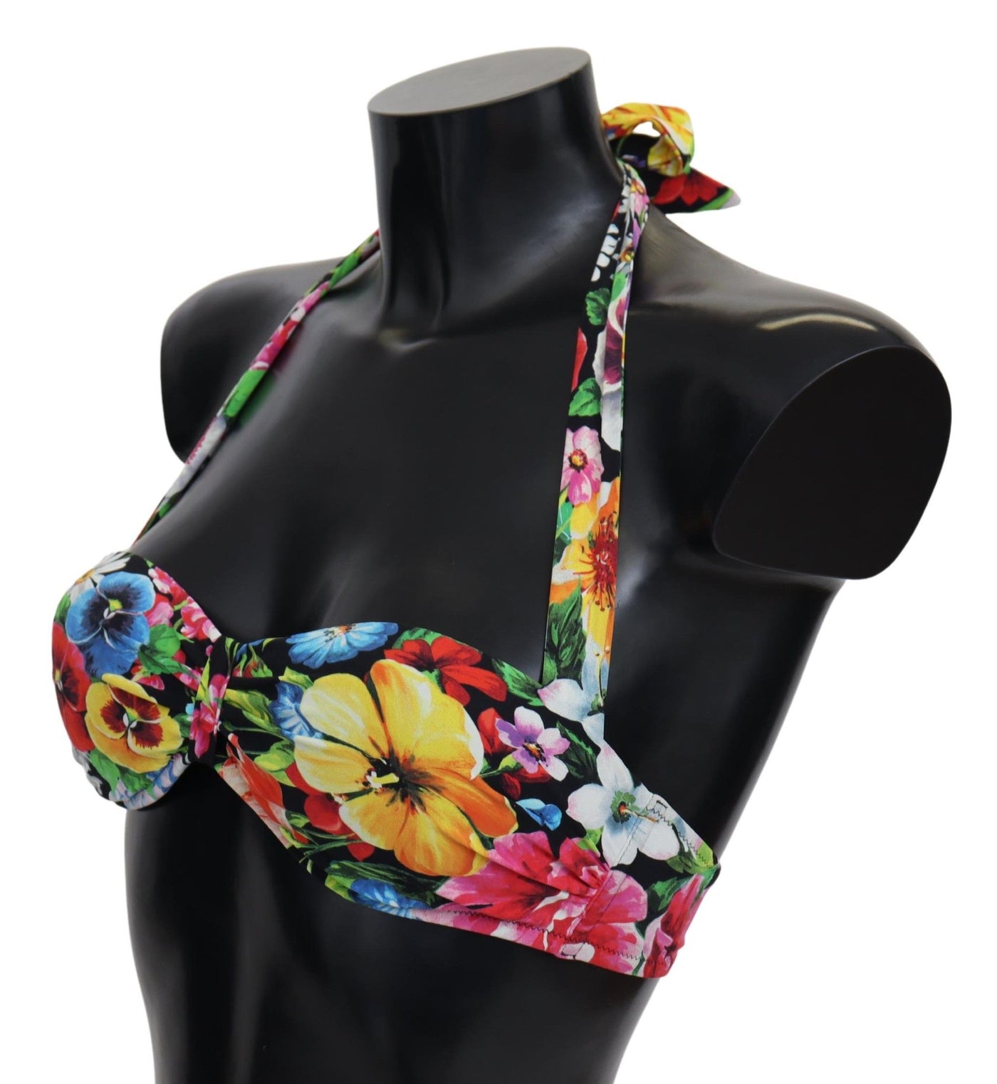 Multicolor Floral Print Swimwear Bikini Tops