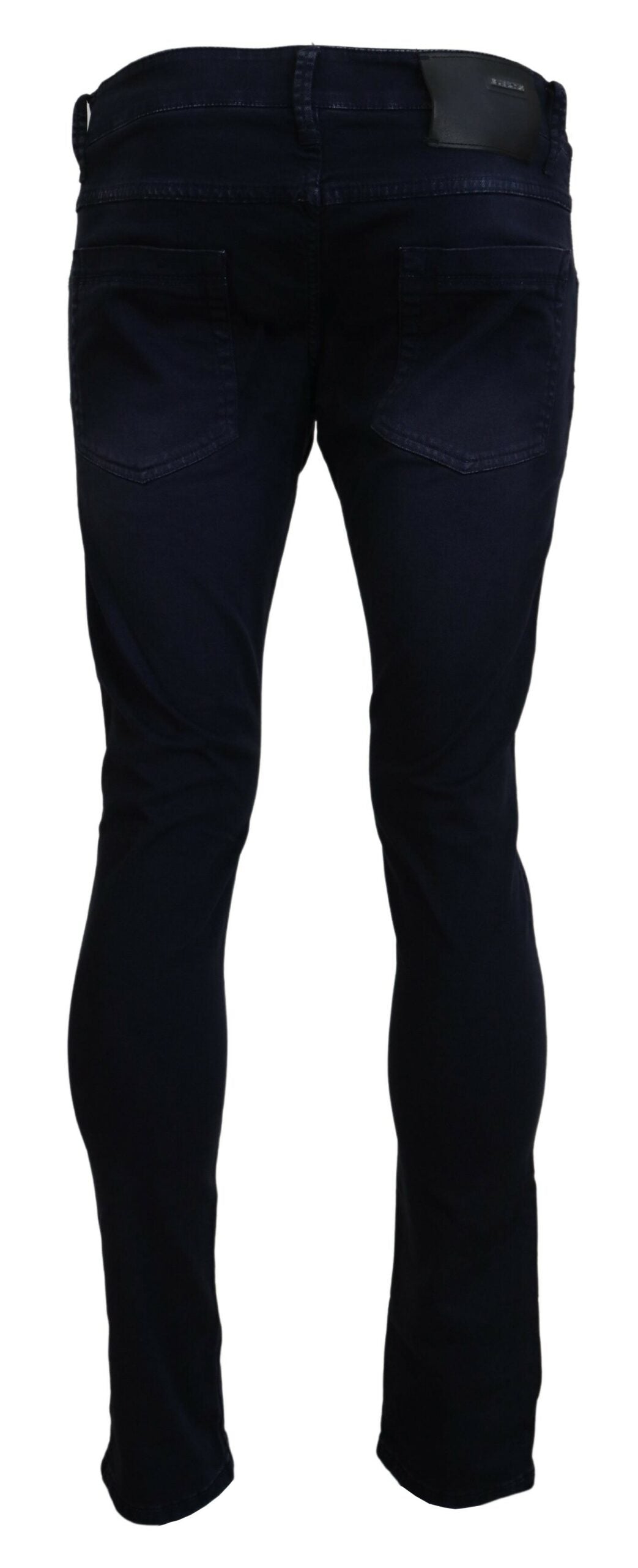 Blue Cotton Tapered Slim Fit Men Casual Denim Jeans