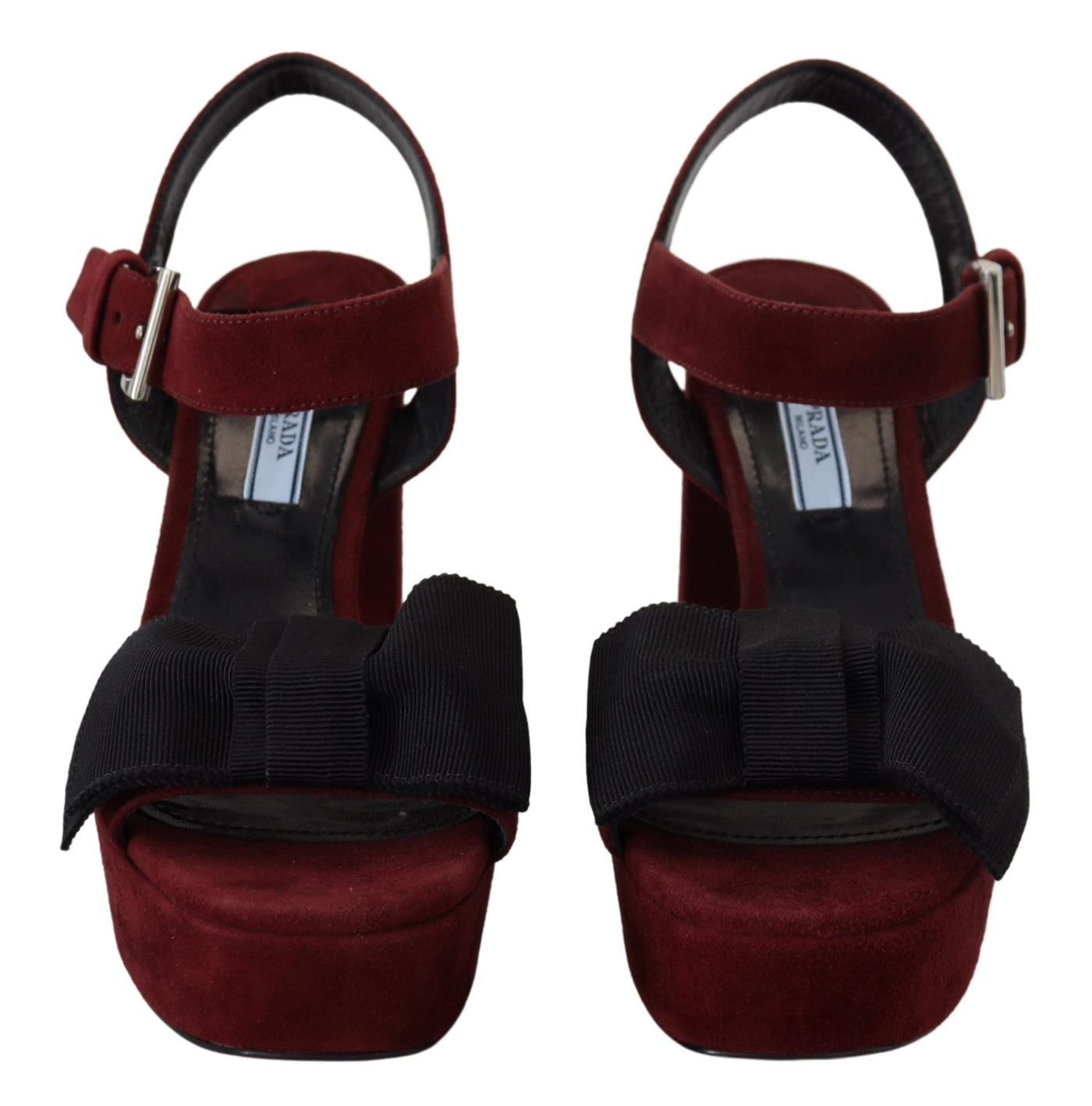 Maroon Suede Leather Sandals Ankle Strap Shoes