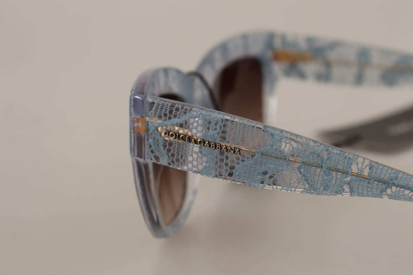 Blue Lace Acetate Rectangle Shades Sunglasses