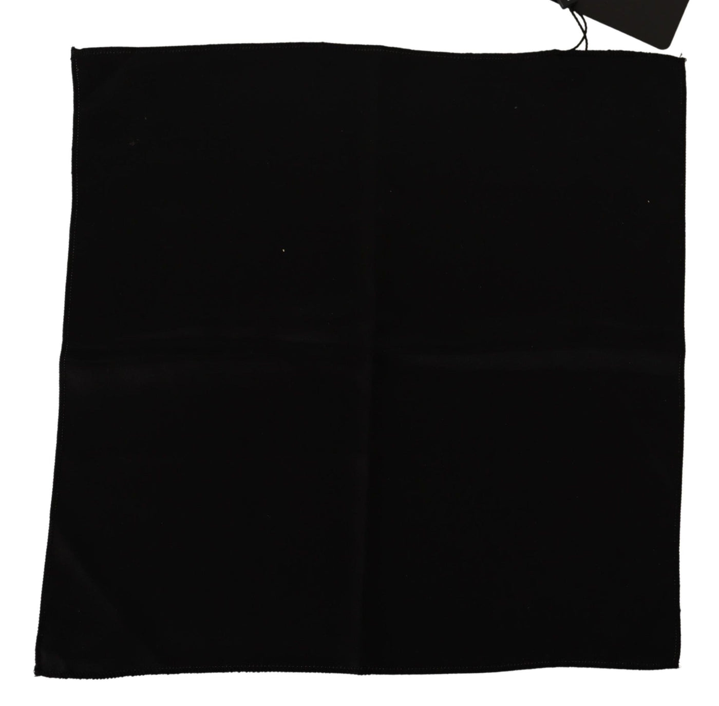 Black 100% Silk Square Handkerchief Scarf