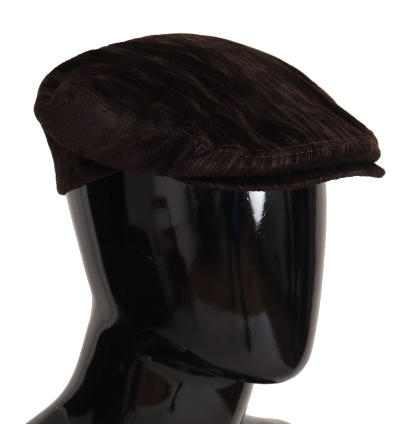 Brown Velvet Newsboy Men Capello Cotton Hat