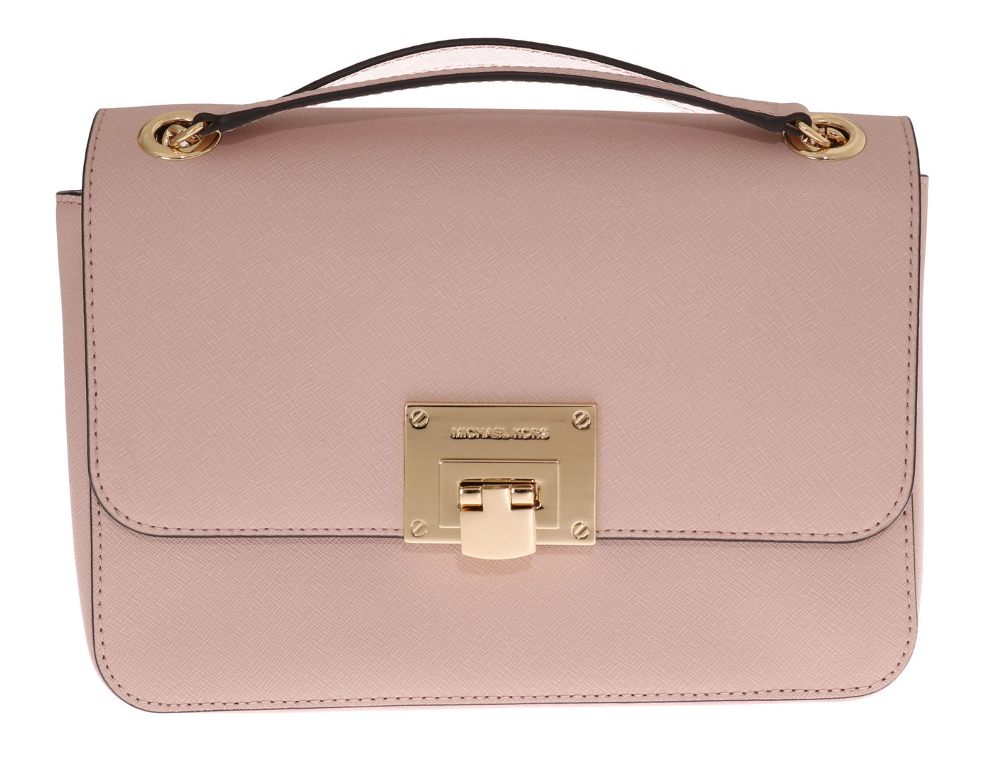 Pink Tina Leather Shoulder Bag