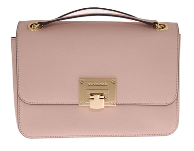 Pink Tina Leather Shoulder Bag