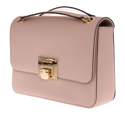 Pink Tina Leather Shoulder Bag