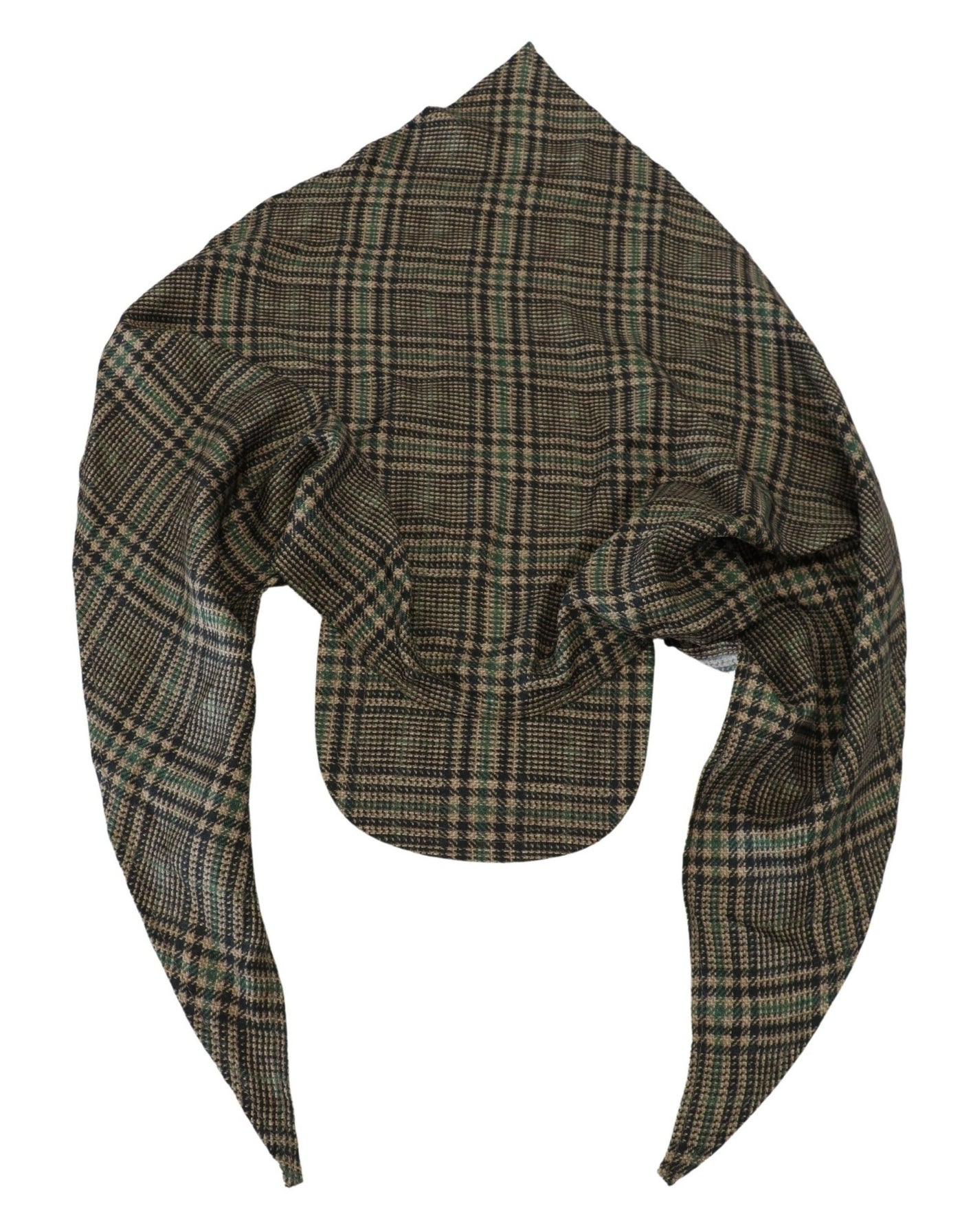 Multicolor Plaid Pattern Whole Head Wrap Hat