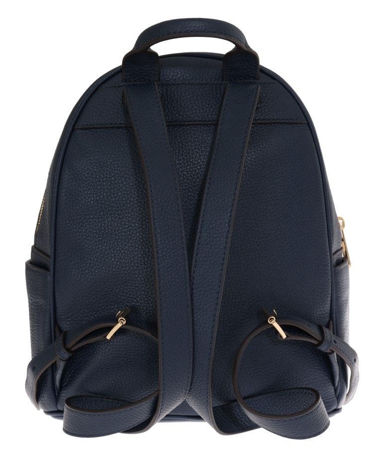 Navy Blue ABBEY Leather Backpack Bag