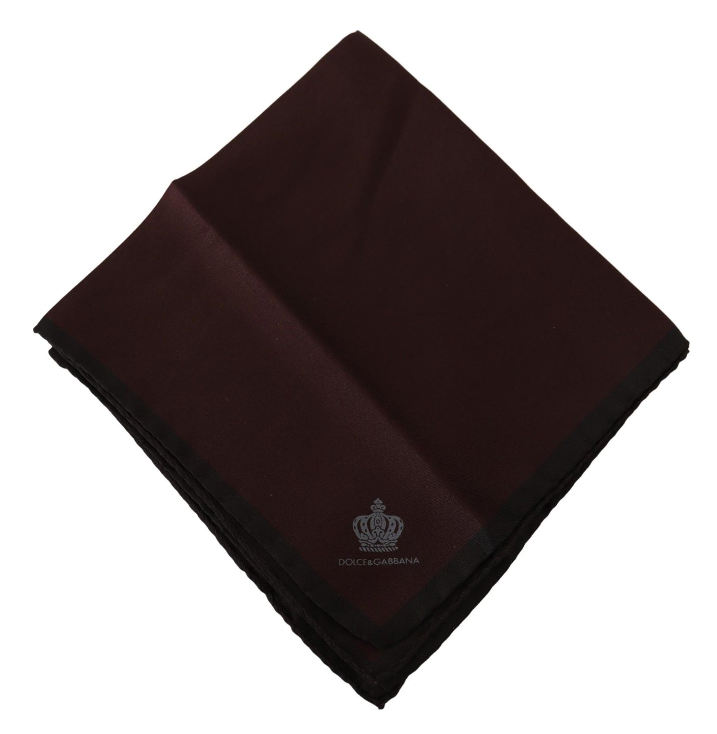 Maroon Square Handkerchief 100% Silk Scarf