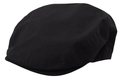 Black Brown Cotton DG Logo Newsboy Men Hat