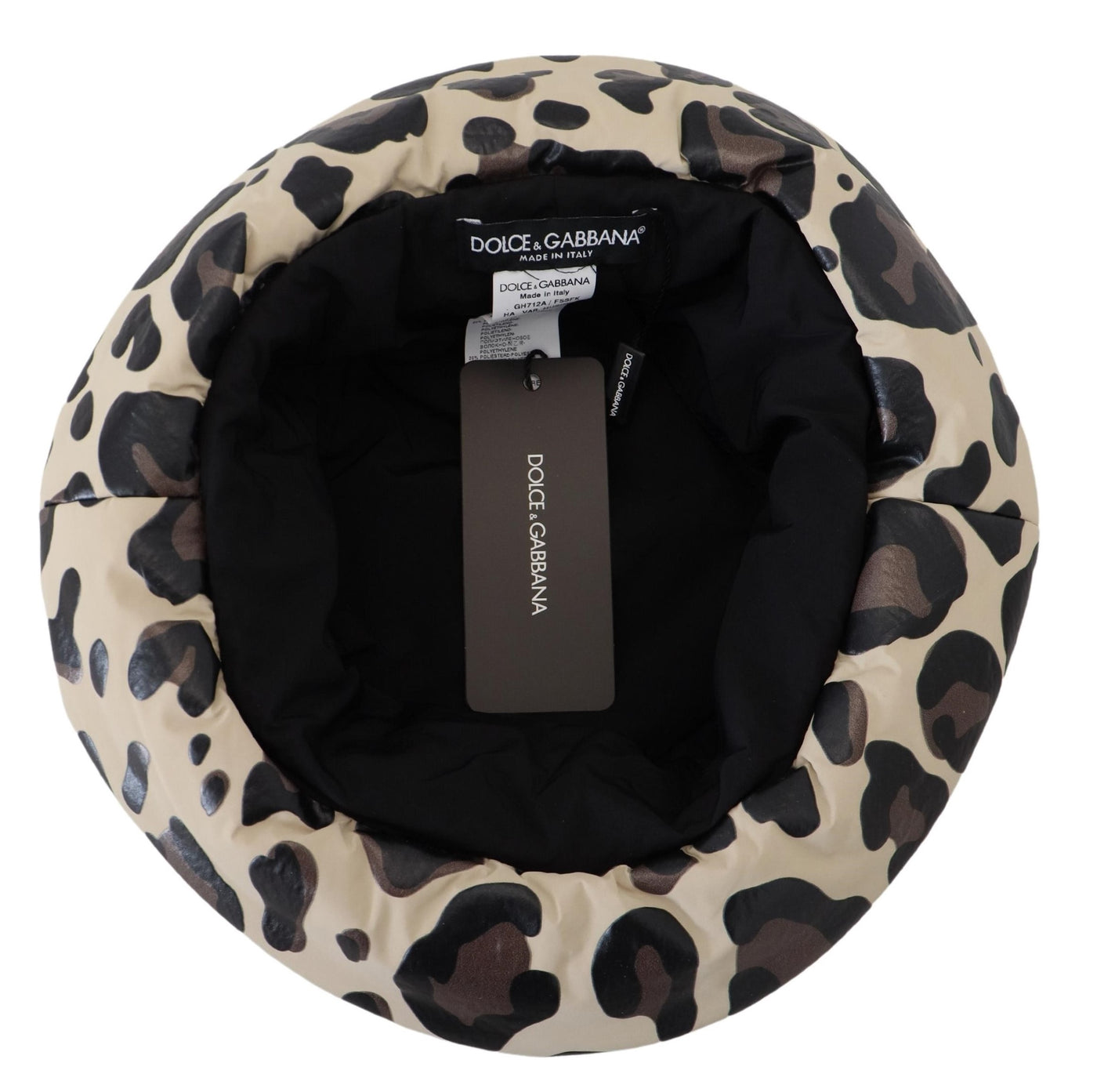 Multicolor Leopard Print Capello Men Bucket Cap Hat