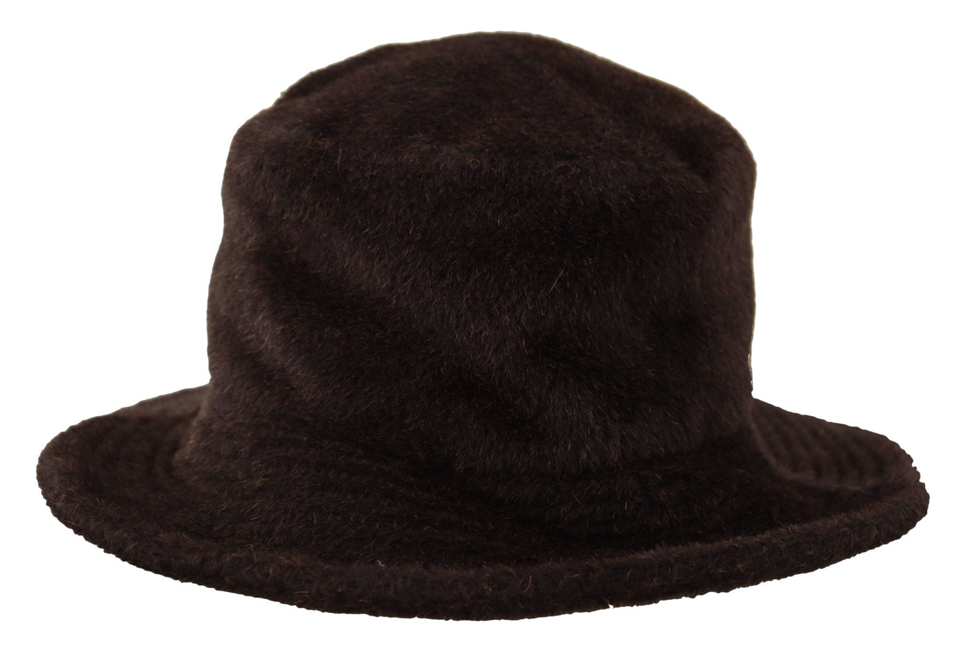 Brown Alpaca Knitted Bucket Men Capello Hat