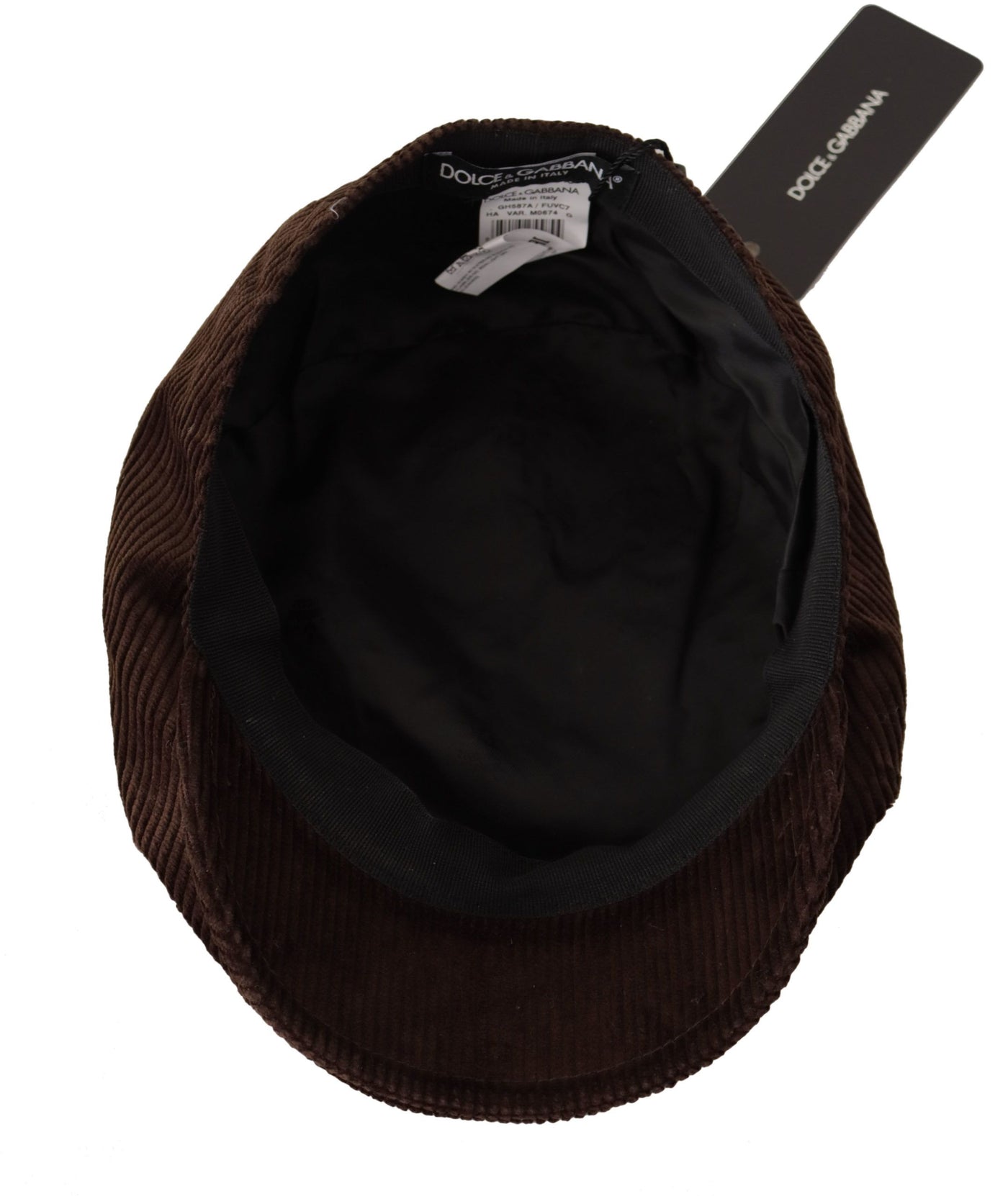 Brown Corduroy Cotton Newsboy Men Hat