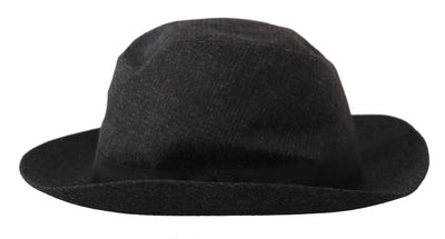 Gray Wool Knitted Fedora Men Capello Hat