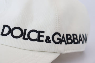 White DG Logo Embroidery Baseball Men Hat