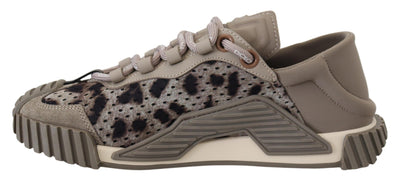 Gray Leopard NS1 Low Top Sport Sneakers