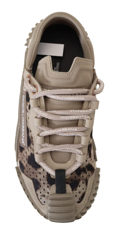 Gray Leopard NS1 Low Top Sport Sneakers