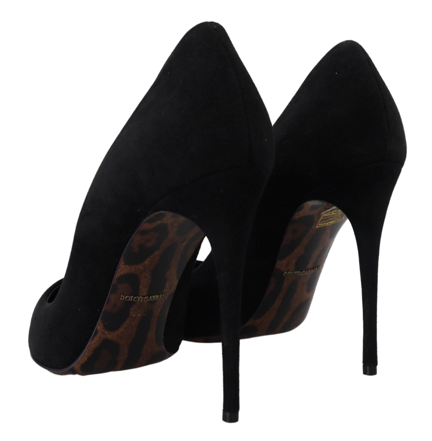 Black Suede High Heels Pumps Classic Shoes