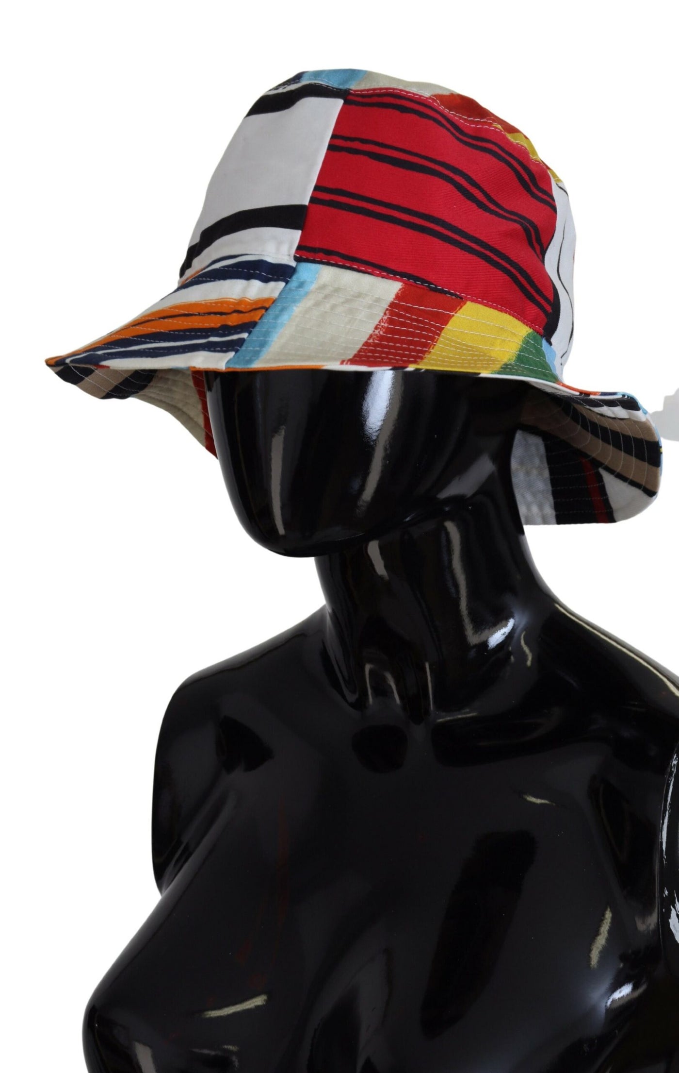 Multicolor Nylon Women Bucket Wide Brim Hat