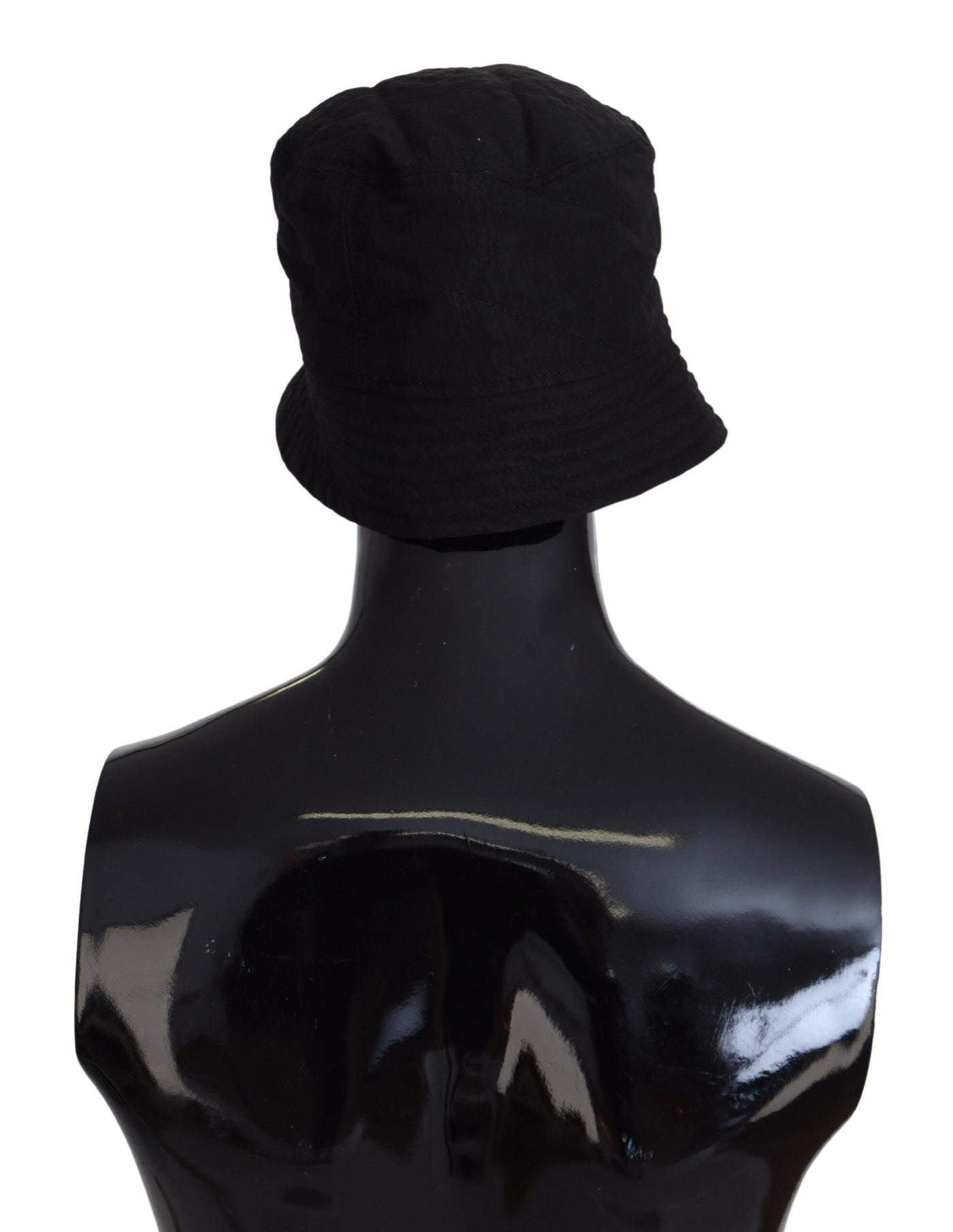 Black Nylon Women Bucket Cap Hat