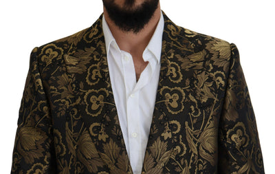 Black Gold Jacquard Coat SICILIA Jacket