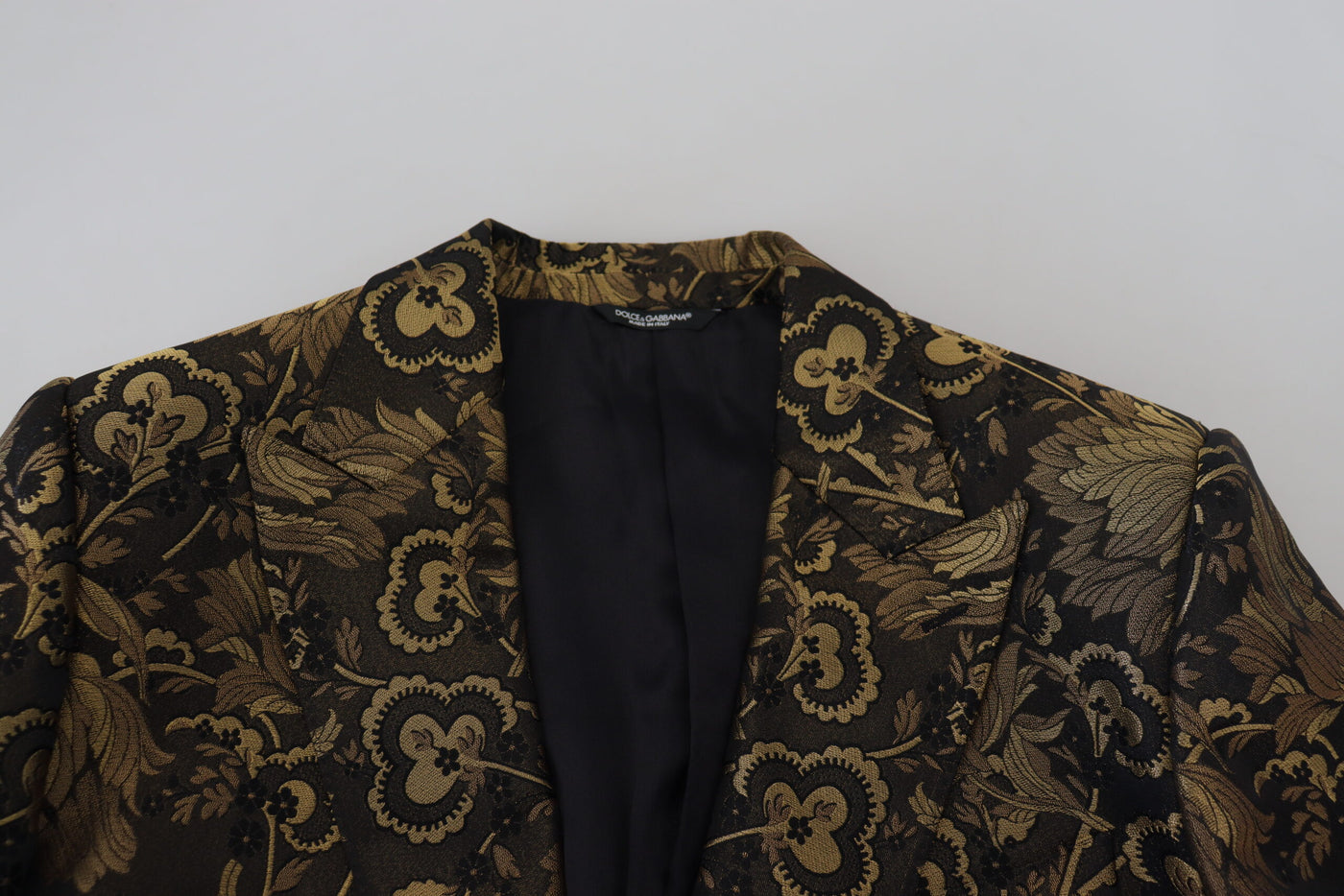 Black Gold Jacquard Coat SICILIA Jacket