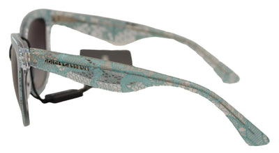 Blue Lace Crystal Acetate Butterfly DG4190 Sunglasses