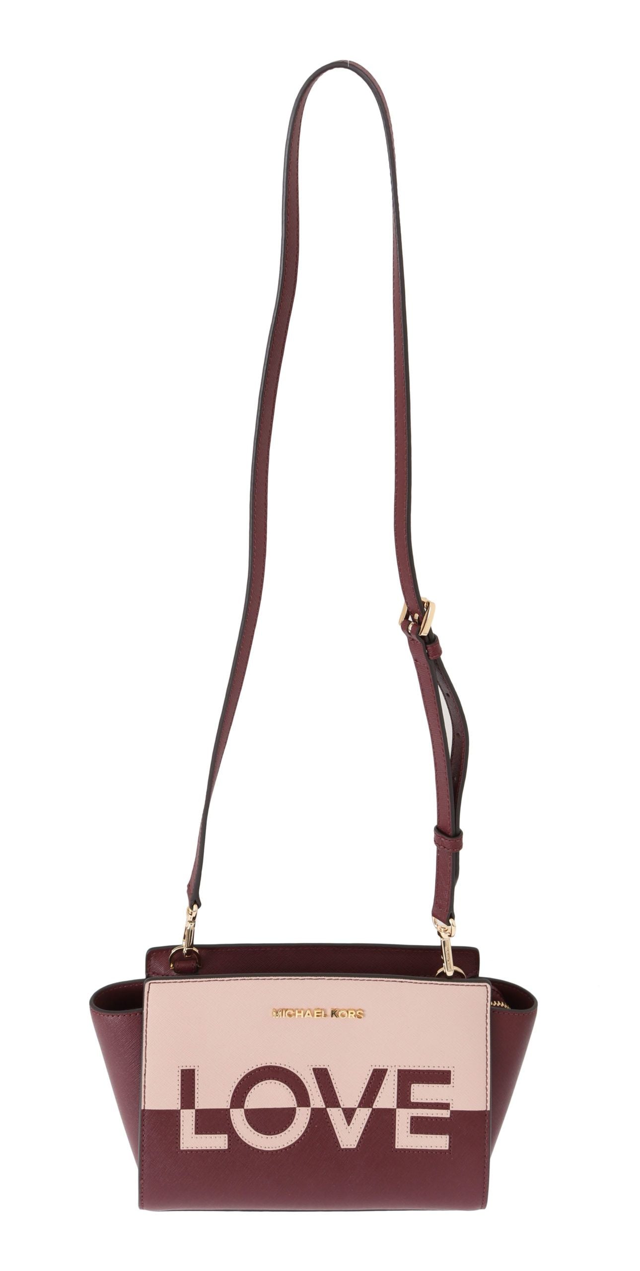 Bordeaux SELMA Leather Shoulder Bag