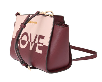 Bordeaux SELMA Leather Shoulder Bag