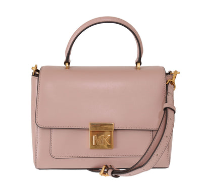 Pink MINDY Leather Shoulder Bag