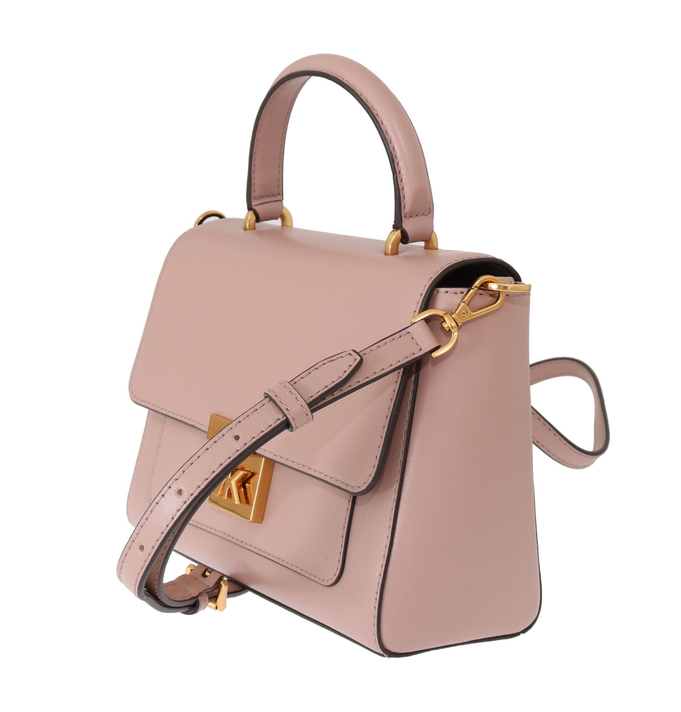 Pink MINDY Leather Shoulder Bag