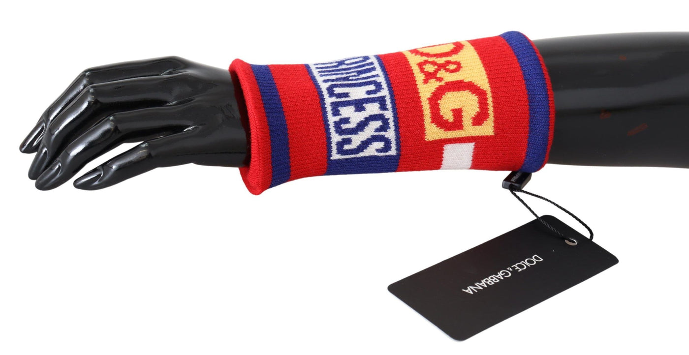 Multicolor Wool D&G Princess Wristband Wrap