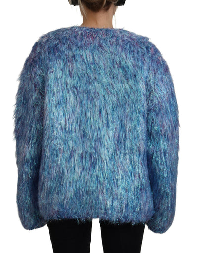 Multicolor Polyester Fringes Coat Jacket