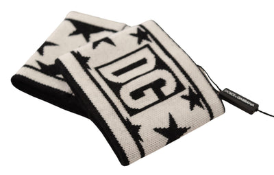 White Black Wool Logo #DGMILLENNIALS Wristband