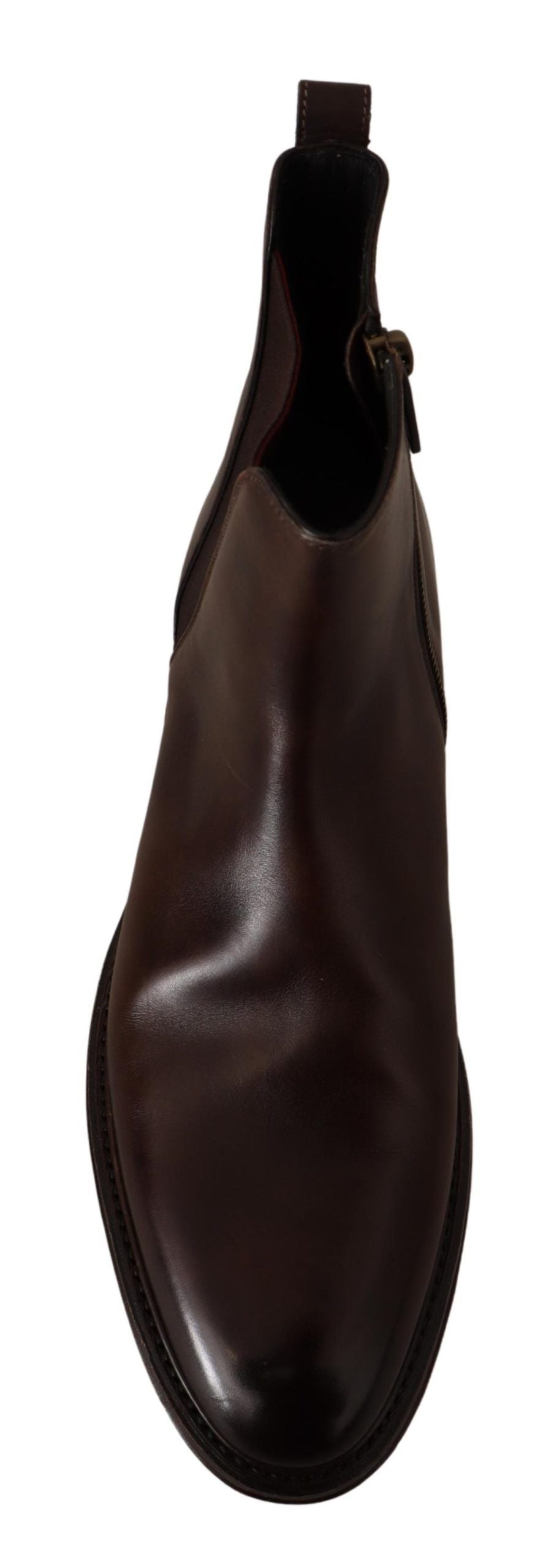 Brown Leather Chelsea Mens Boots