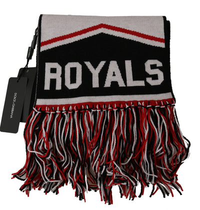 Multicolor DG Royals Fringe Wrap Shawl Scarf