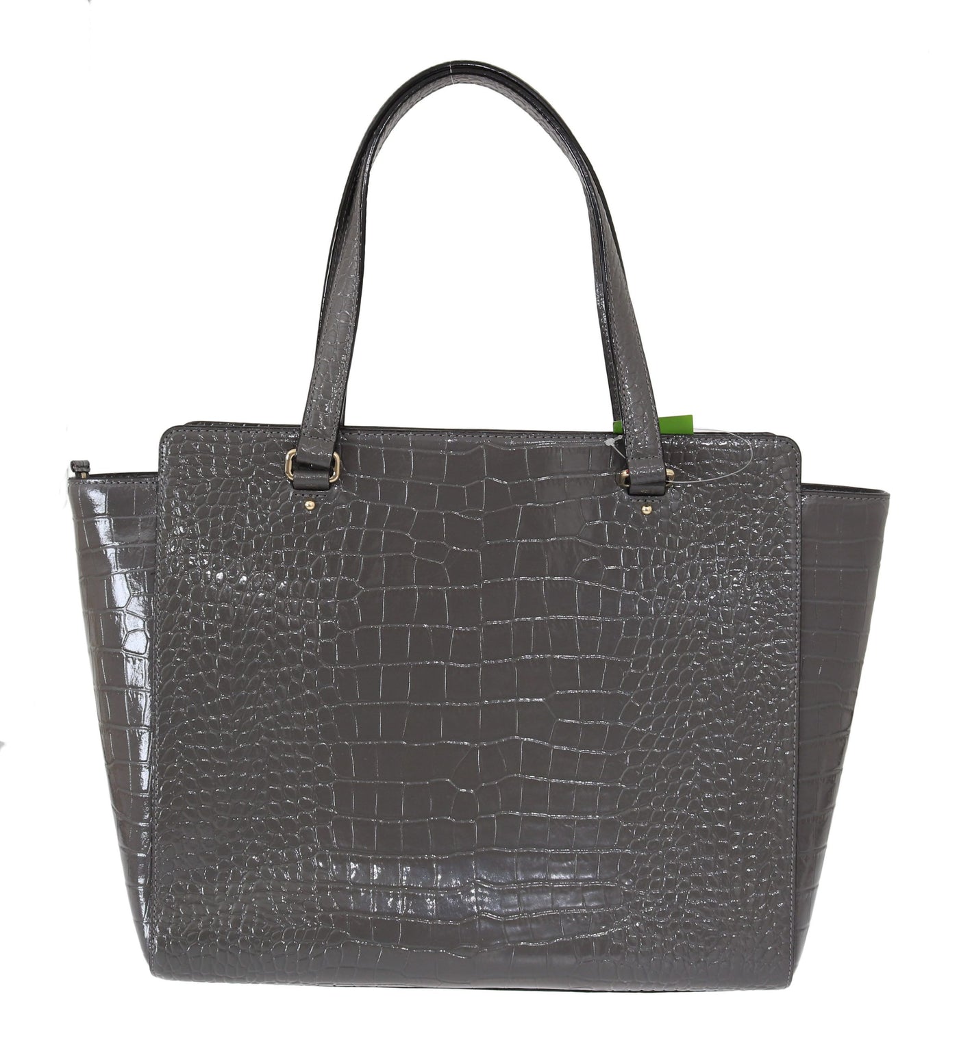 Gray Elissa Bristol Drive Croc Hand Bag