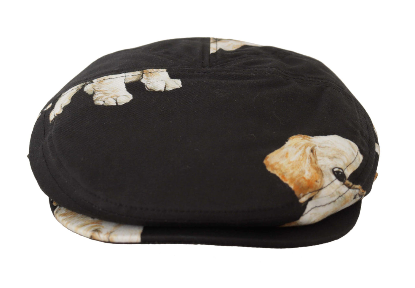 Black Dog Print Newsboy Men Capello Cotton Hat