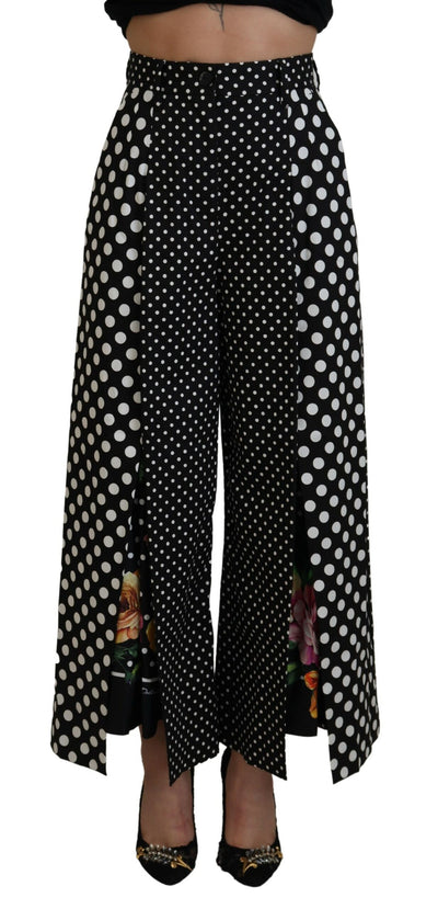 Multicolor Polka Dots High Waist  Pants