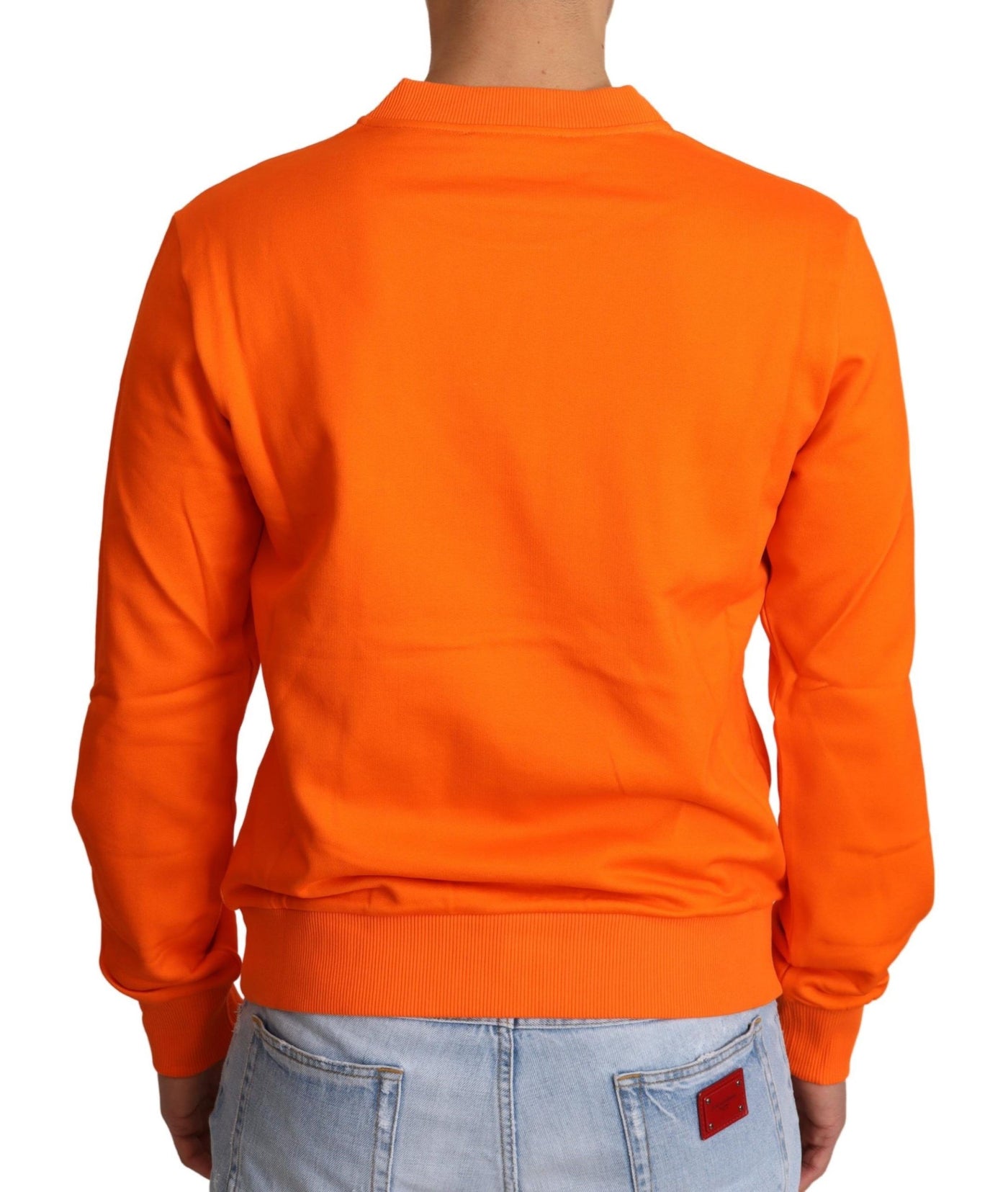 Orange King Ceasar Cotton Pullover Sweater