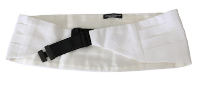 White Men Waist Belt Cotton Cummerbund