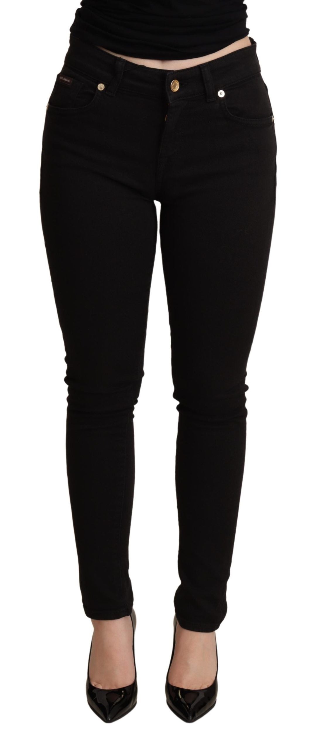 Black Skinny Denim Trouser Cotton Stretch Jeans