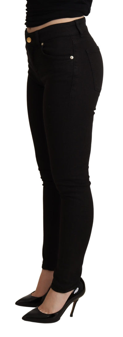 Black Skinny Denim Trouser Cotton Stretch Jeans