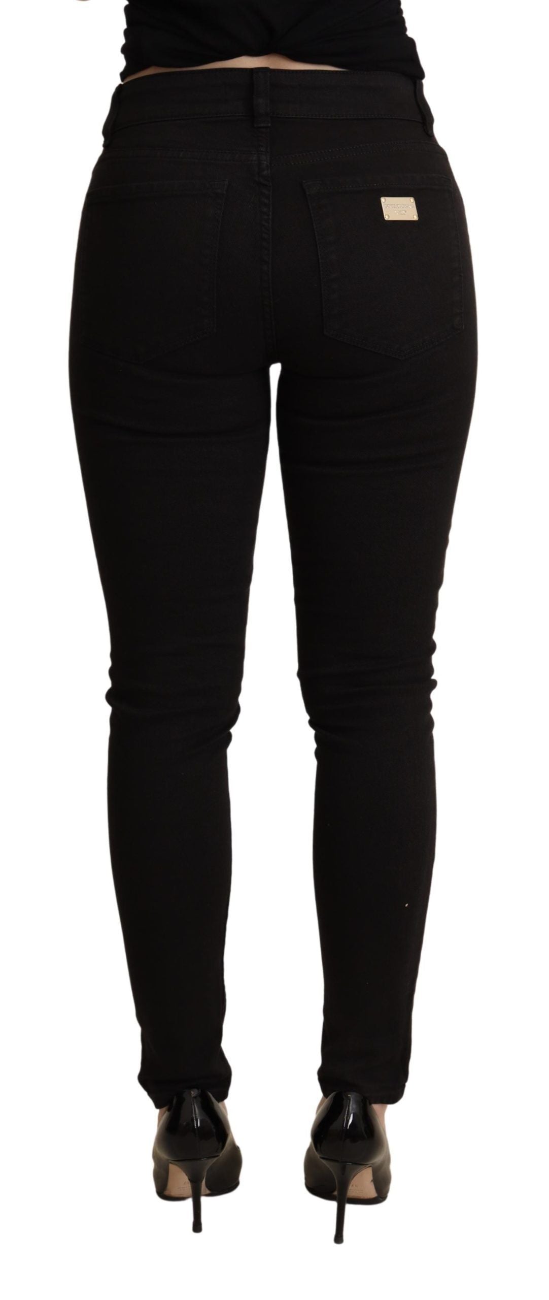 Black Skinny Denim Trouser Cotton Stretch Jeans