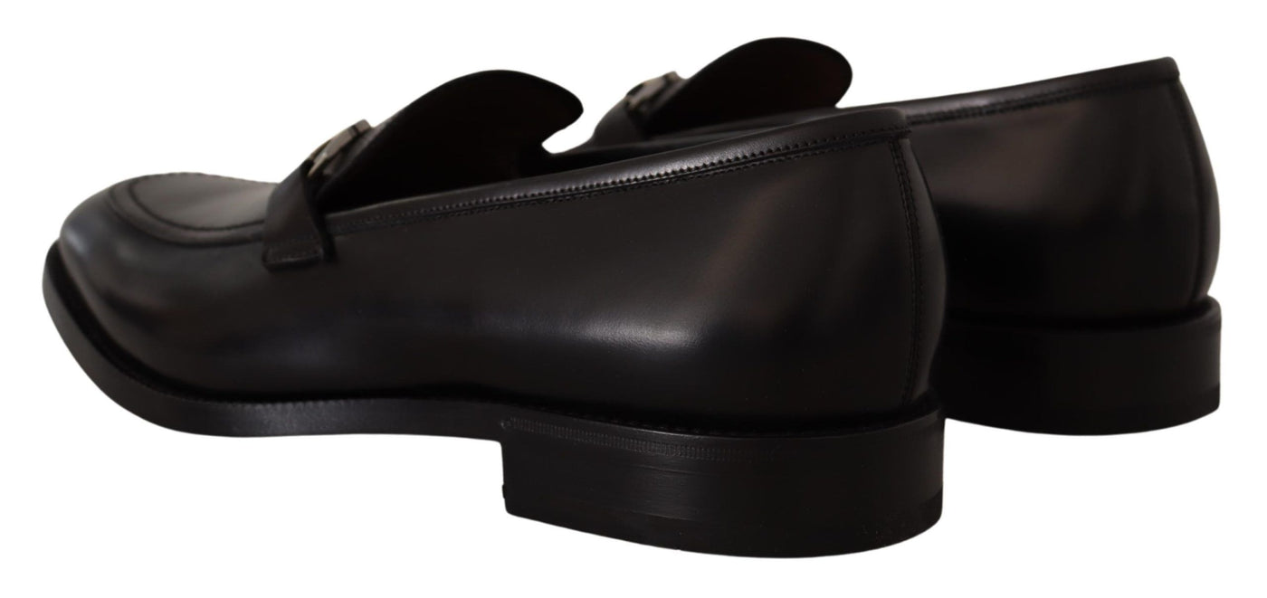 Black Calf Leather Moccasin Formal Shoes